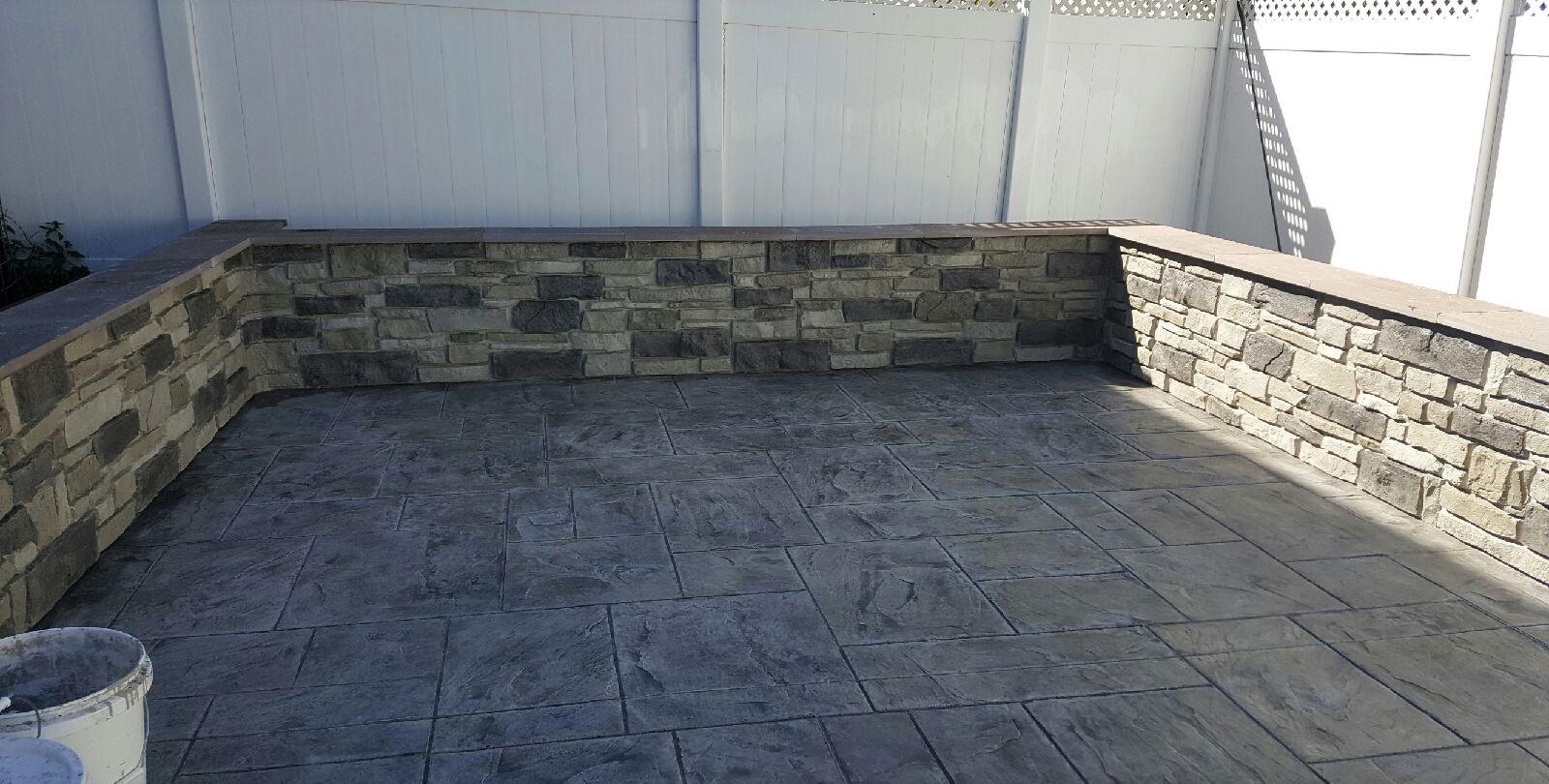 Custom Knee Walls in Northern Virginia, designed and installed by Blackwater Designer Concrete