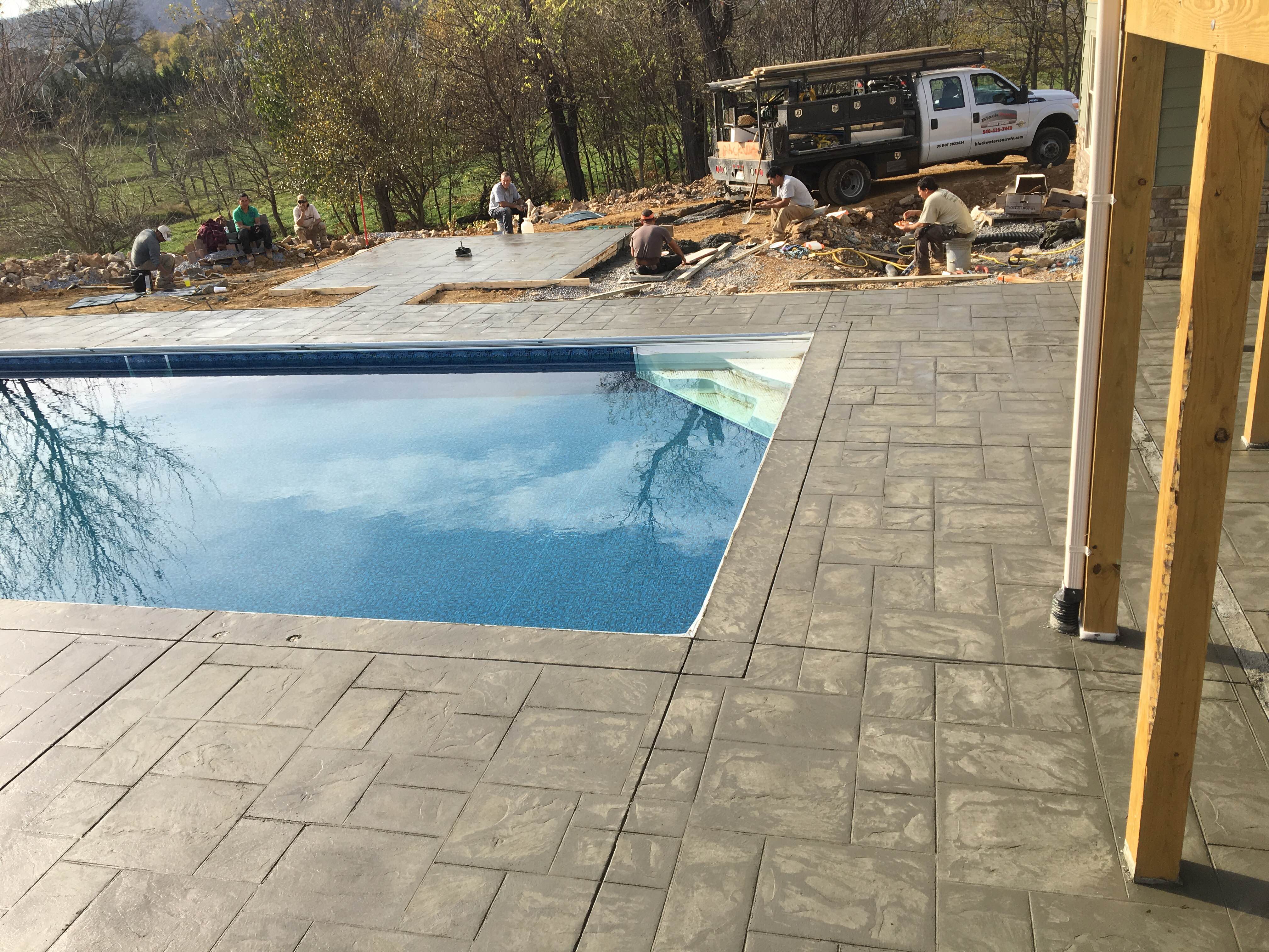 inground concrete pool
