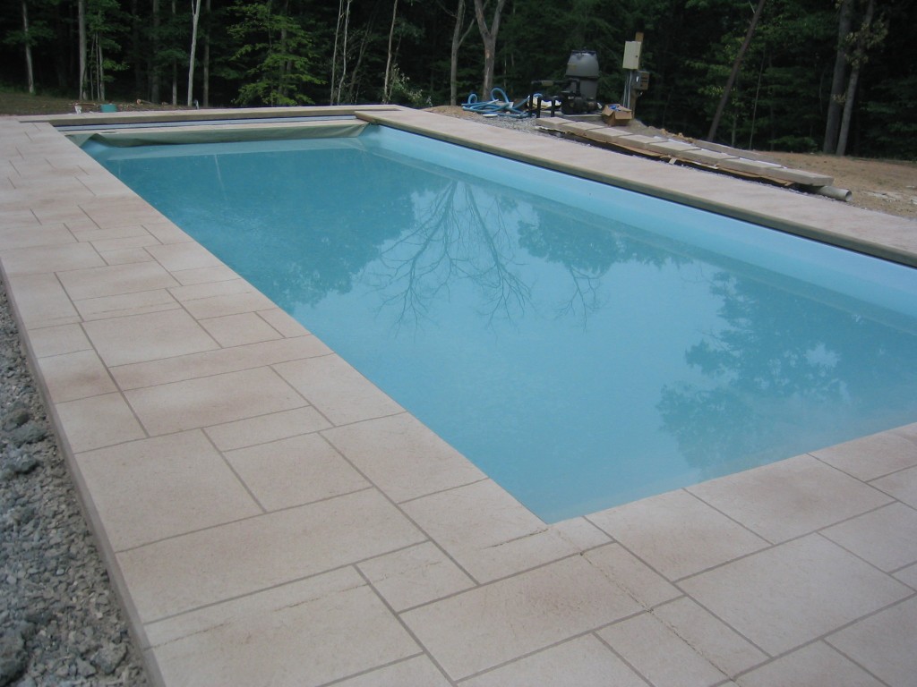 Stamped Concrete Pool Deck | Blackwater Concrete